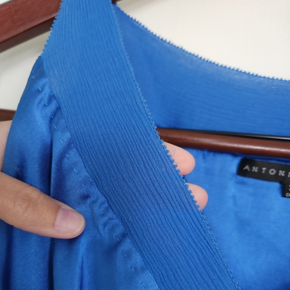 Antonio Melani blue silk tank - Picture 5 of 6